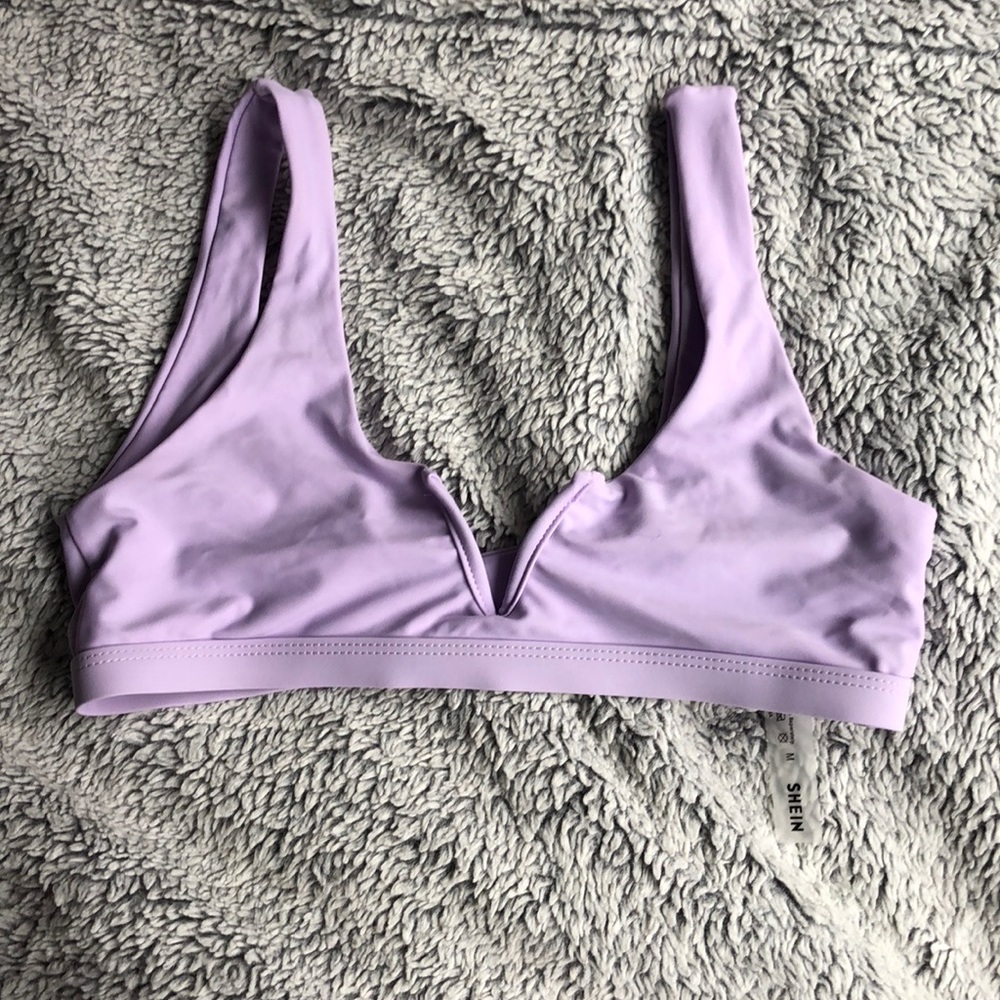 Lilac swimsuit top from SHEIN